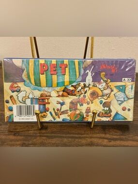 Rare HTF 1993 Shiny Art Shiny Co. 1993 New Sealed Pet Themed Ink Stamp Set